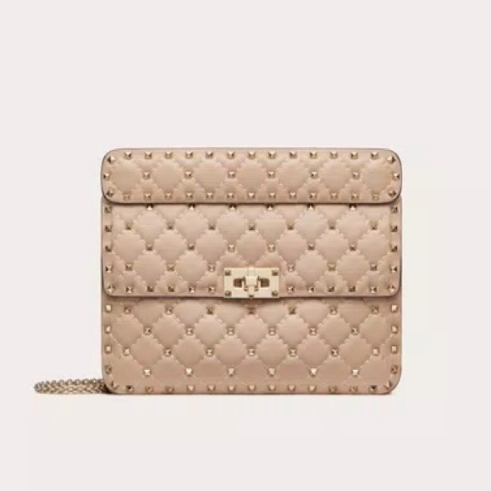 Valentino Medium Rockstud Bag in Poudre